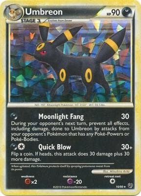 Umbreon 10 90 Cracked Ice Holo