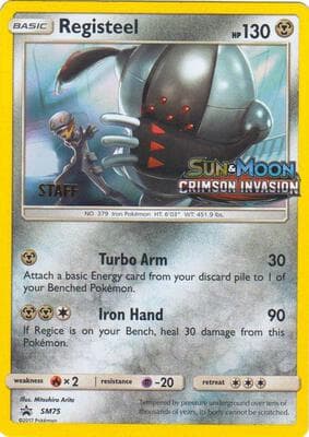 Registeel SM75 Prerelease Staff