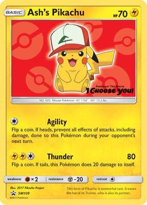 Ashs Pikachu SM109