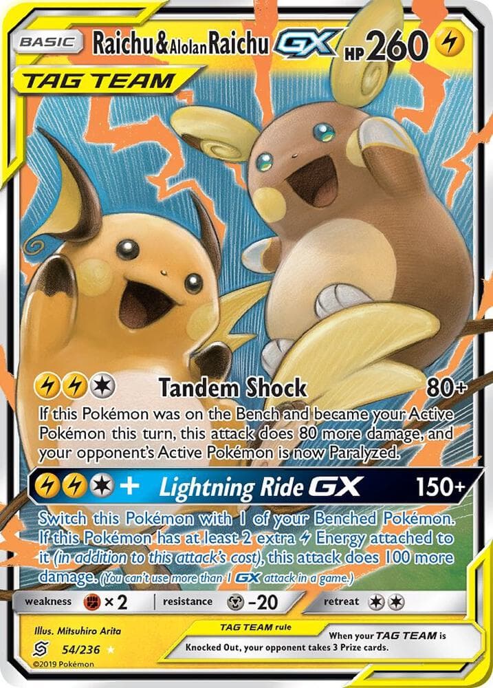 Raichu and Alolan Raichu GX