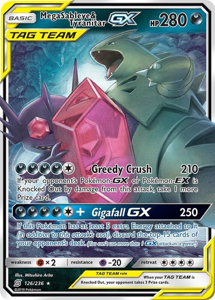 Mega Sableye and Tyranitar GX