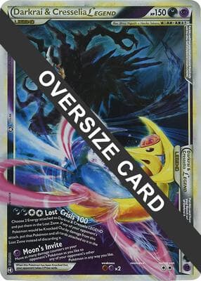 Darkrai and Cresselia Legend 99 102 and 100 102 Single Oversized Promo