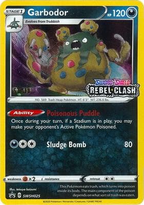 Garbodor SWSH025 Prerelease Staff