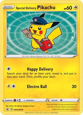Special Delivery Pikachu SWSH074