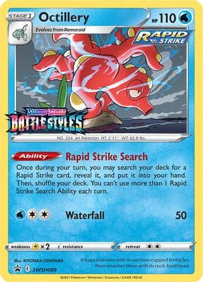 Octillery SWSH089 Prerelease