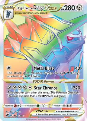 Origin Forme Dialga VSTAR 198 189 Secret