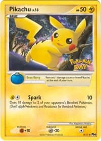 Pikachu Pokemon Day Stamped