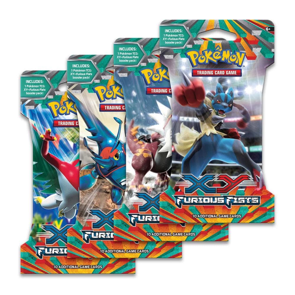Furious Fists Sleeved Booster Pack Art Bundle Set of 4