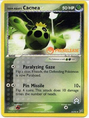 Team Aquas Cacnea 24 95 Prerelease