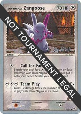 Team Magmas Zangoose 2004 Tsuguyoshi Yamato