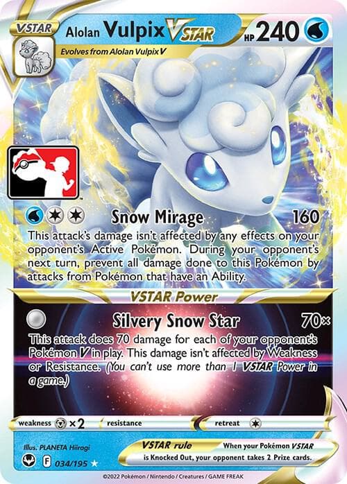 Alolan Vulpix VSTAR 034 195