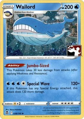 Wailord 038 195 Cosmos Holo