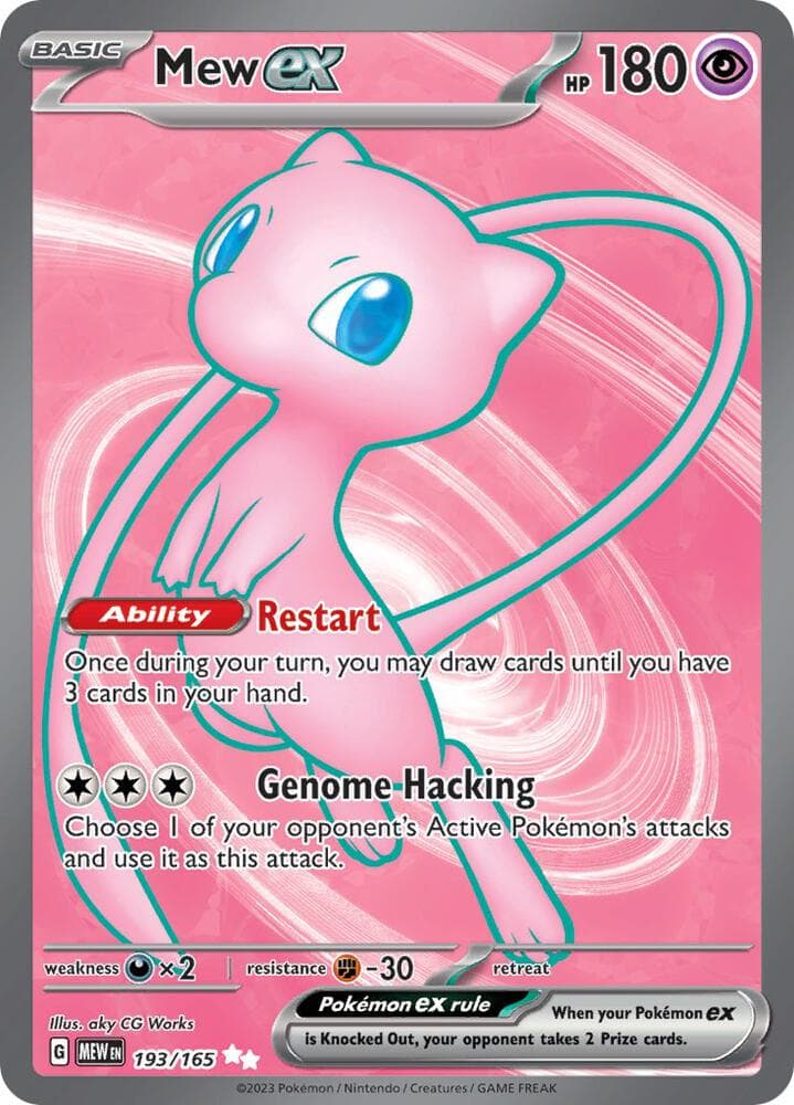 Mew ex 193 165