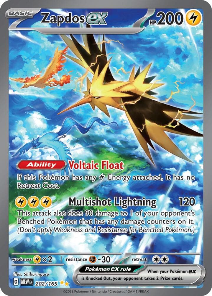 Zapdos ex 202 165