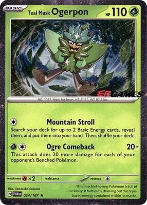 Teal Mask Ogerpon Cosmos Holo EB Games Exclusive