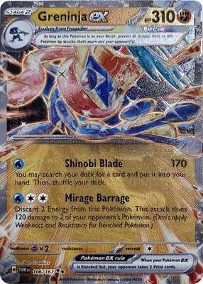 Greninja ex GameStop Metal Card