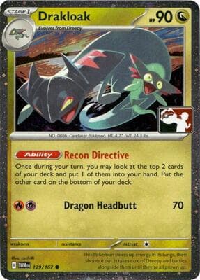 Drakloak 129 167 Cosmos Holo