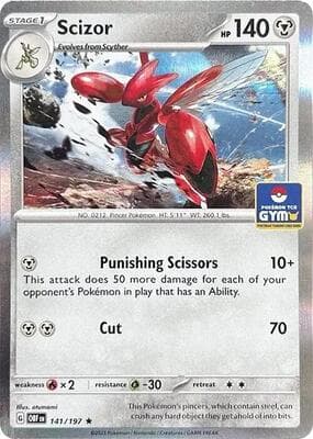 Scizor 141 197 Pokemon Gym Promo