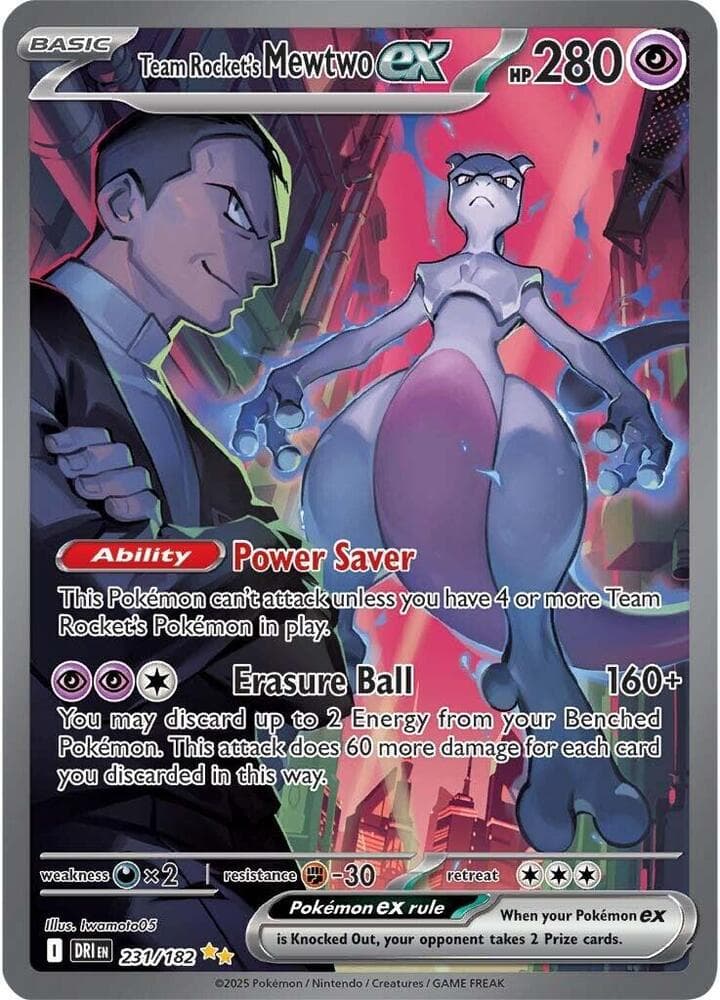 Team Rockets Mewtwo ex 231 182