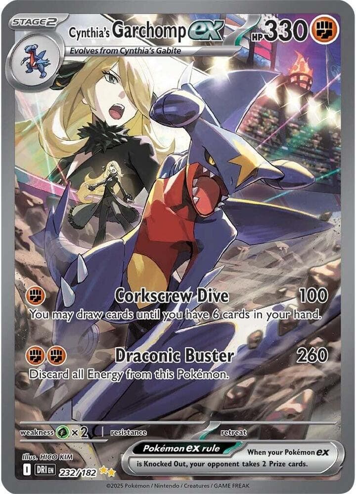 Cynthias Garchomp ex 232 182