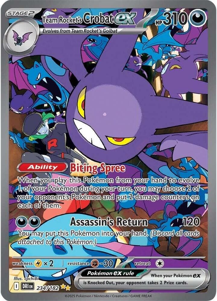 Team Rockets Crobat ex 234 182