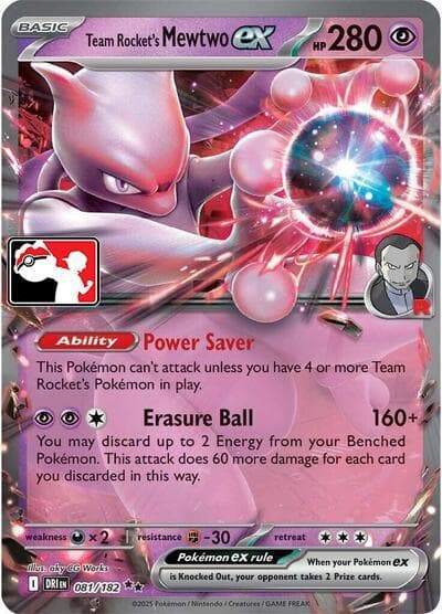 Team Rockets Mewtwo ex 081 182