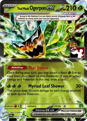 Teal Mask Ogerpon ex 025 167 Prize Pack Series 7