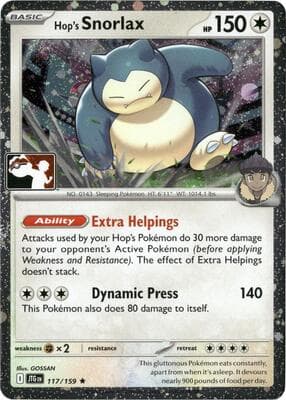Hops Snorlax 117 159 Cosmos Holo