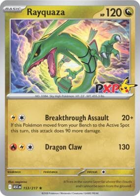 Rayquaza 153 217 Cosmos Holo