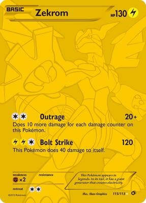 Zekrom 115 Full Art Secret Rare