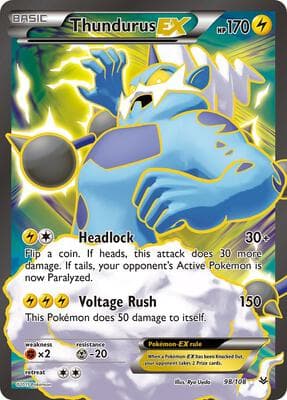 Thundurus EX 98 Full Art