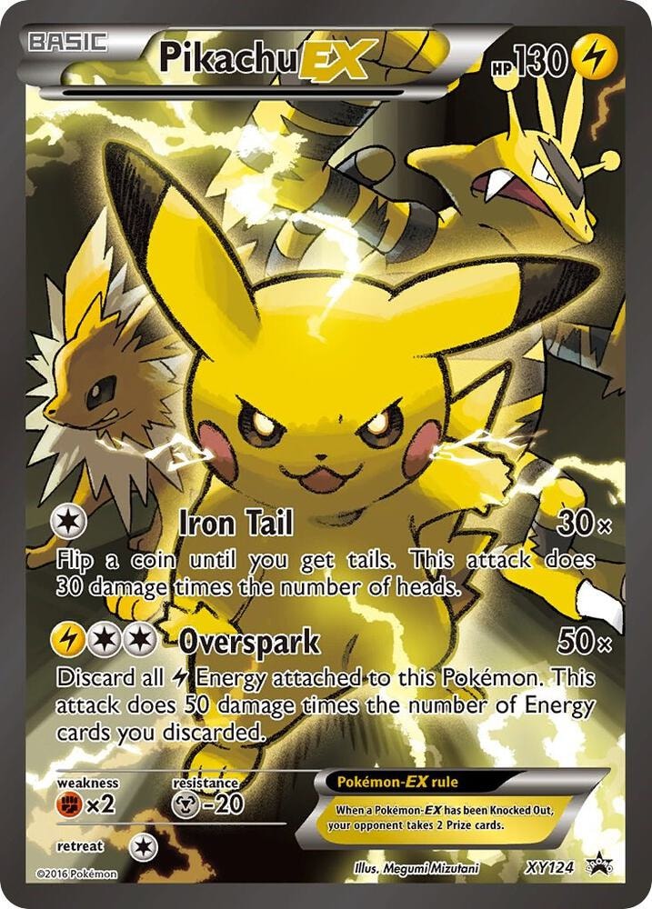 Pikachu EX XY124
