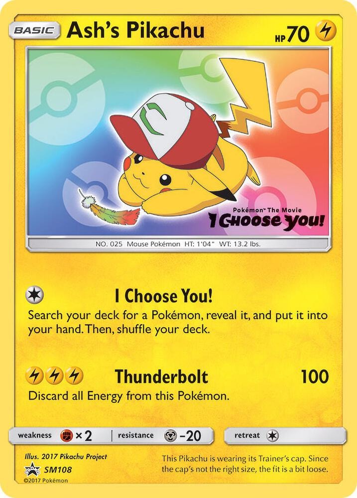 Ashs Pikachu SM108