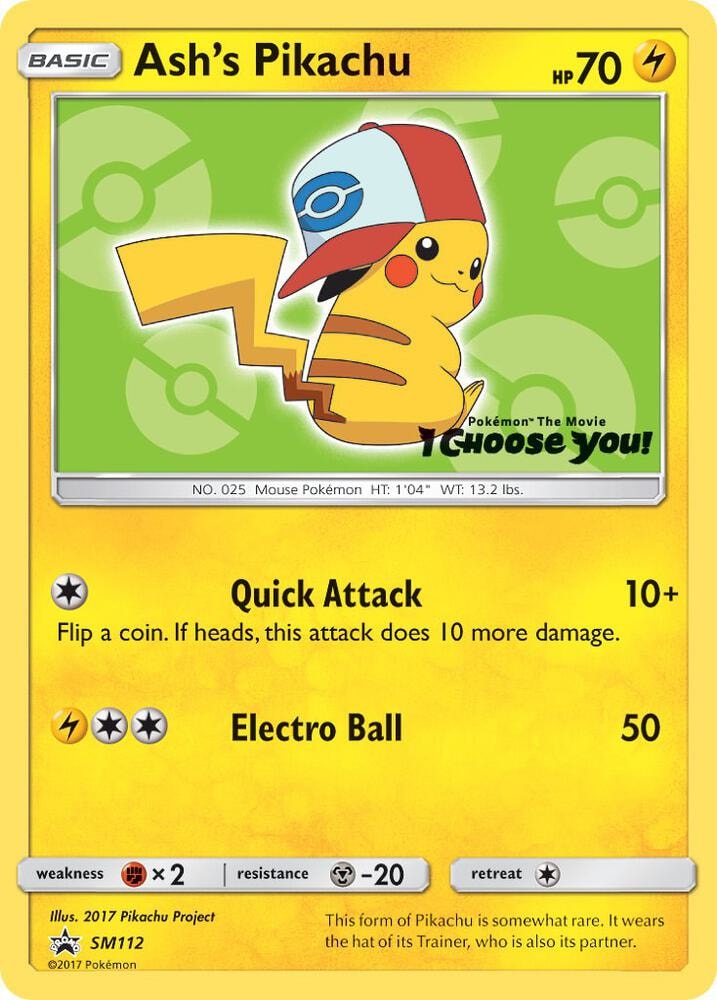 Ashs Pikachu SM112