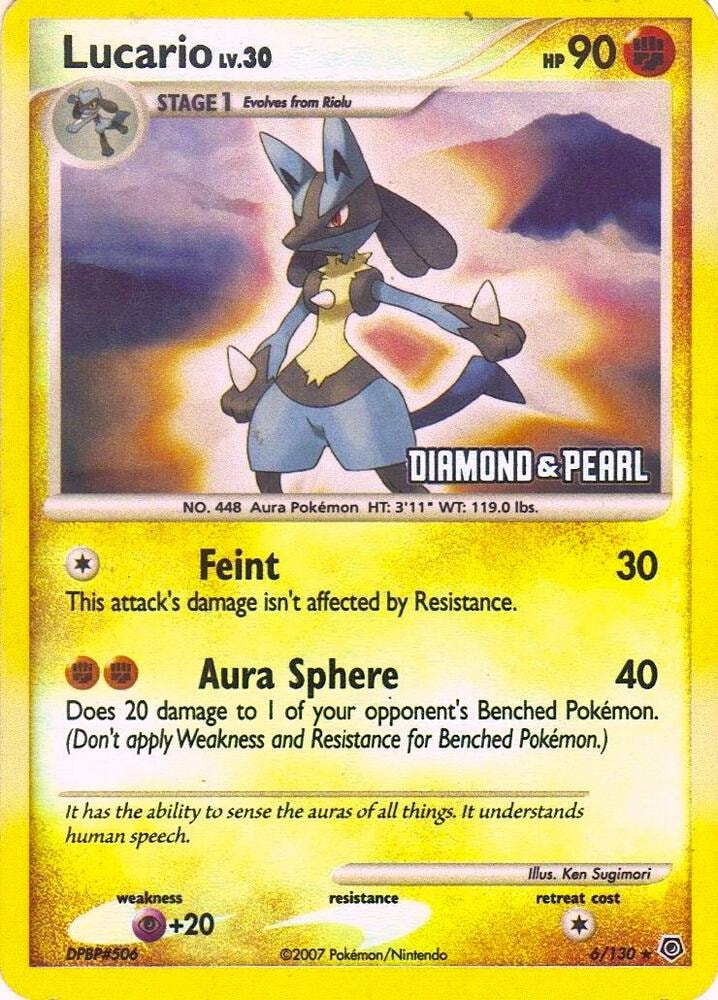 Lucario 6 130 Diamond and Pearl