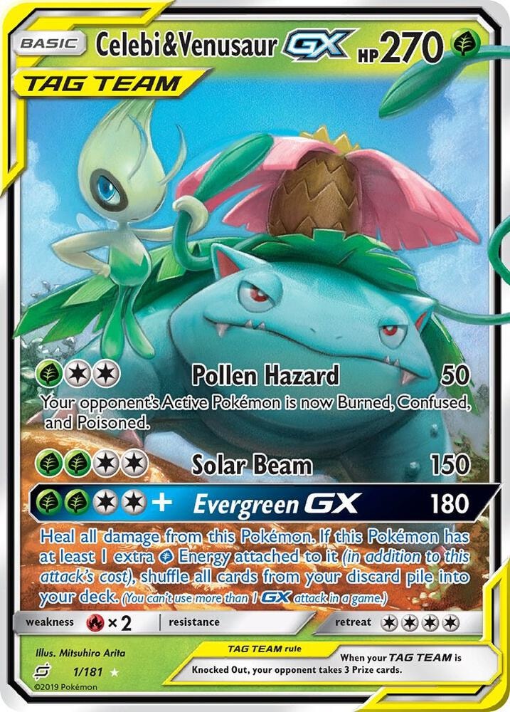 Celebi and Venusaur GX