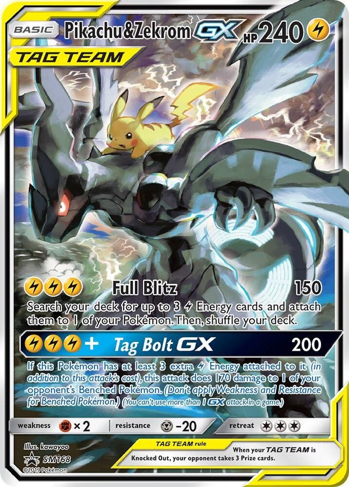 Pikachu and Zekrom GX