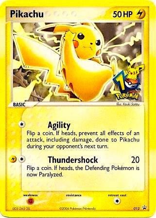 Pikachu 012 10th Anniversary