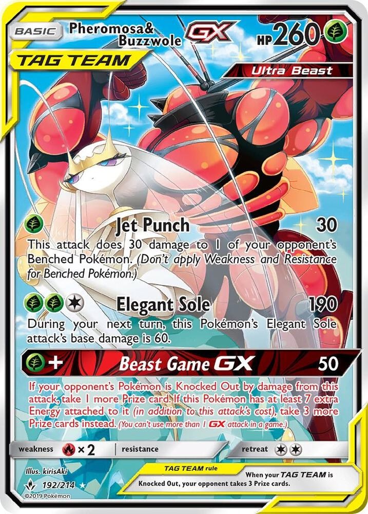 Pheromosa and Buzzwole GX 192 Alternate Full Art