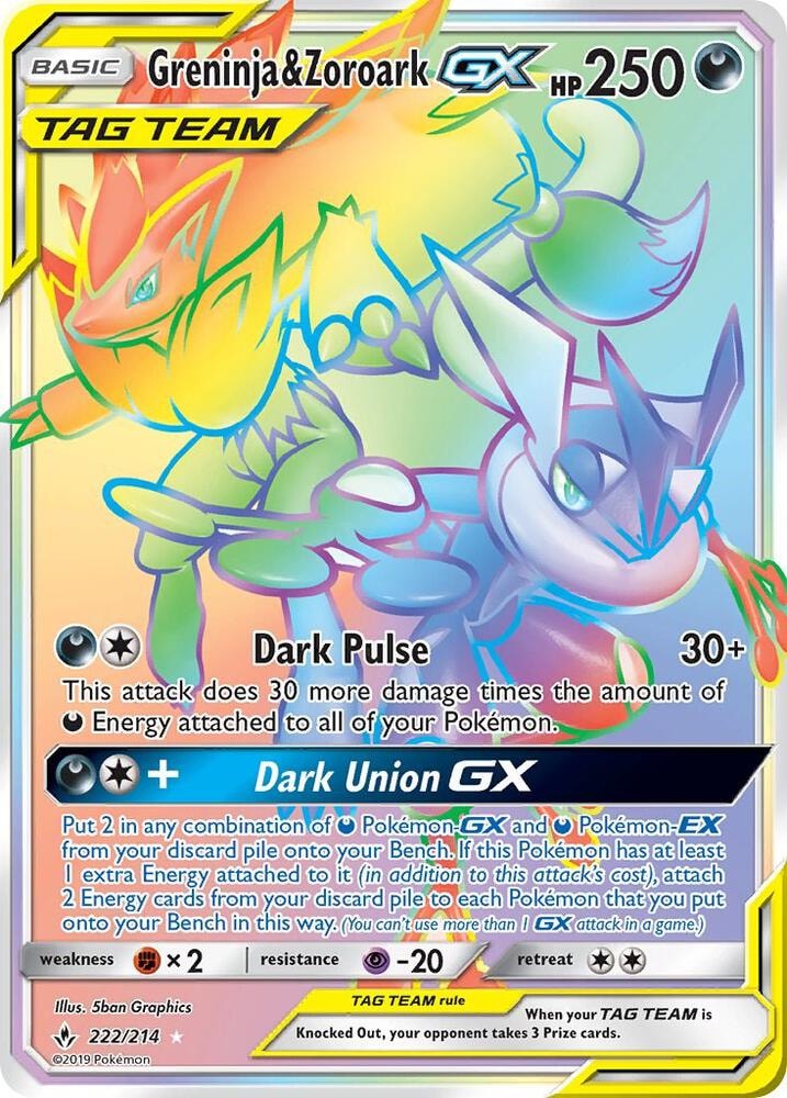 Greninja and Zoroark GX Secret
