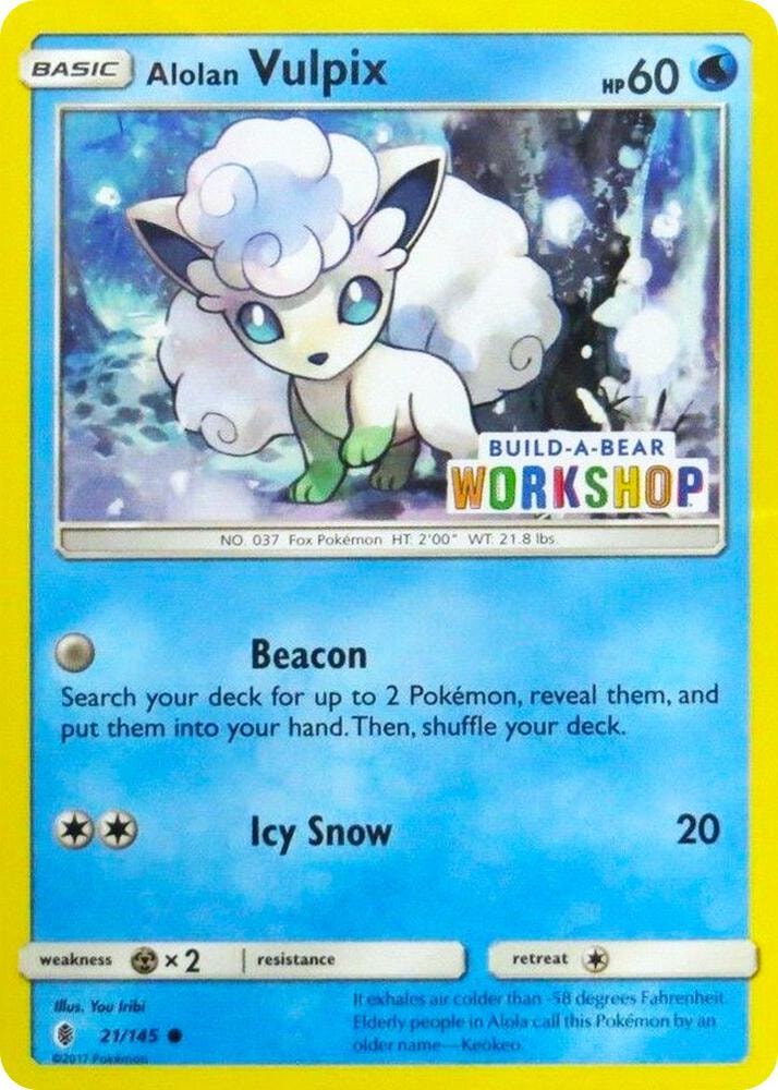 Alolan Vulpix 21 145 Build A Bear Workshop Exclusive