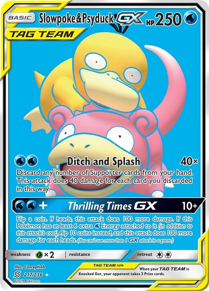 Slowpoke and Psyduck GX Full Art