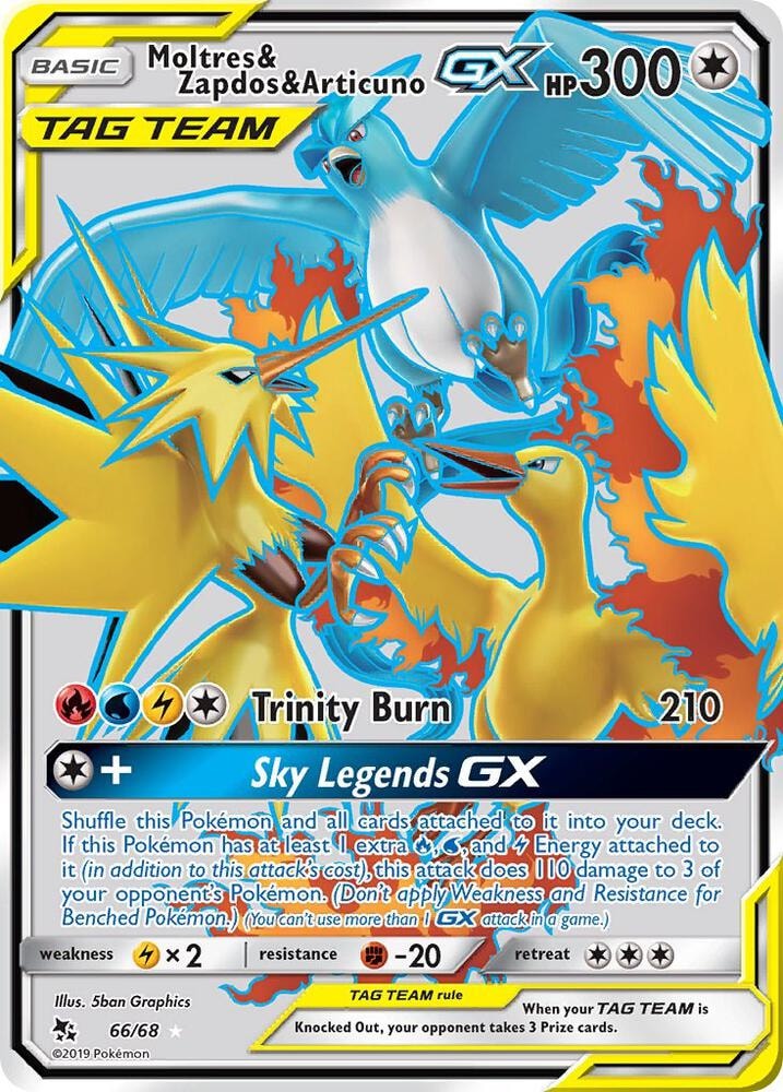 Moltres and Zapdos and Articuno GX Full Art