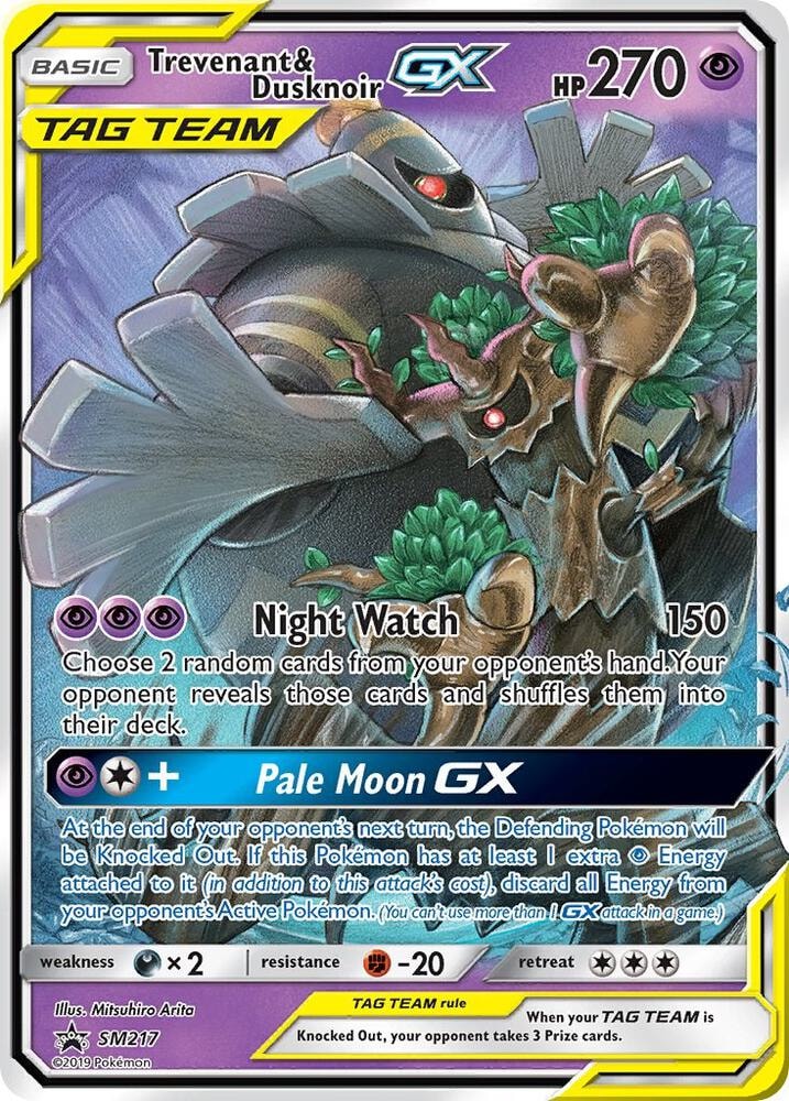 Trevenant and Dusknoir GX SM217