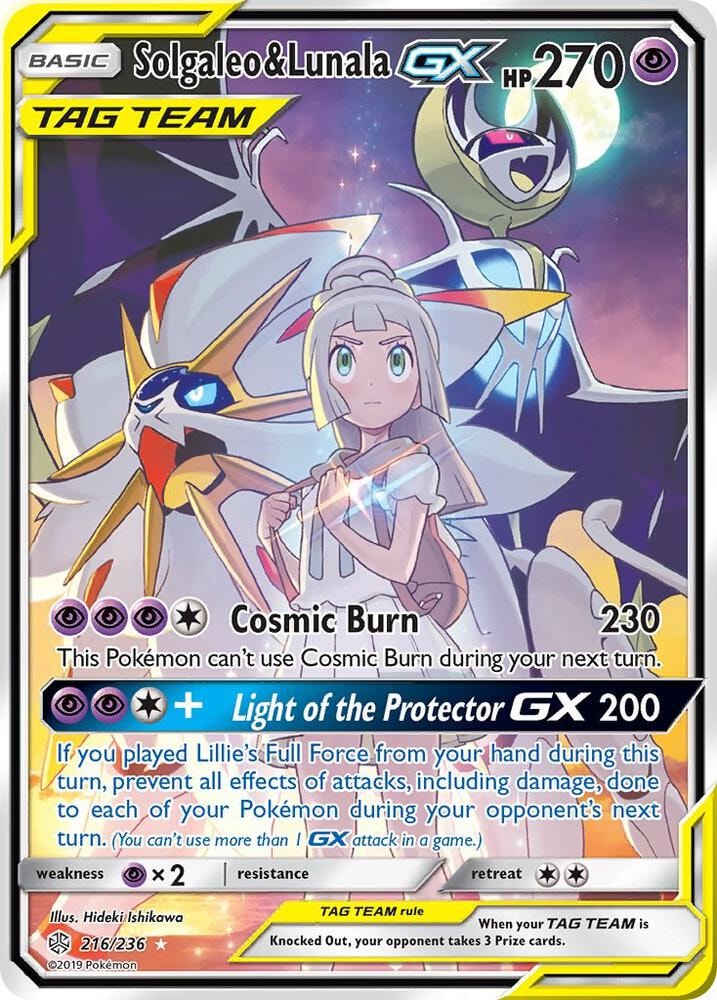 Solgaleo and Lunala GX Full Art