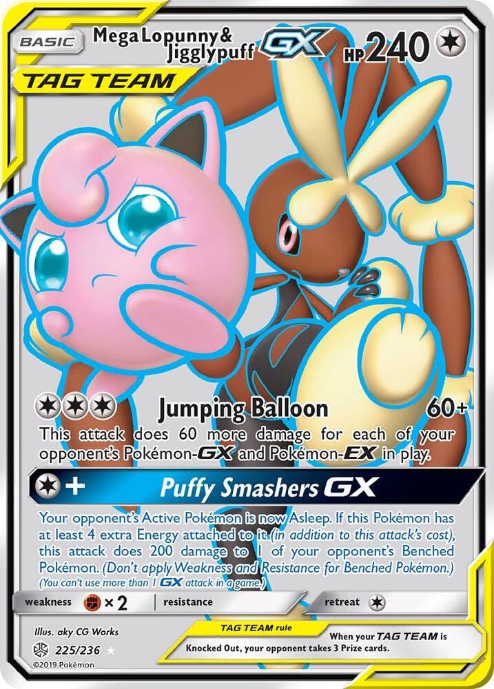 Mega Lopunny and Jigglypuff GX Full Art