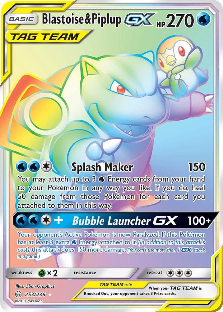 Blastoise and Piplup GX Secret