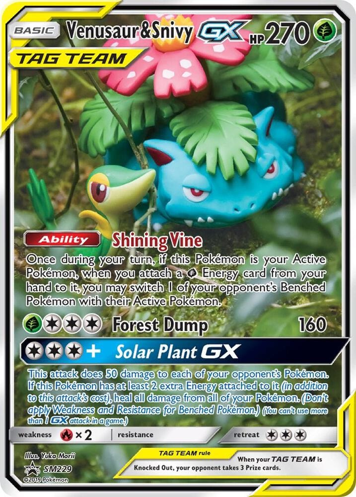 Venusaur and Snivy GX SM229