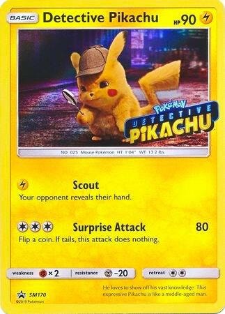 Detective Pikachu SM170 Stamped