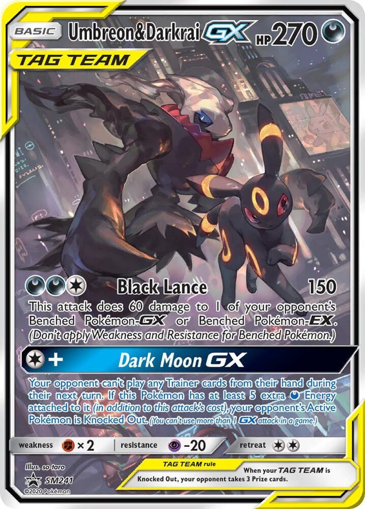 Umbreon and Darkrai GX SM241